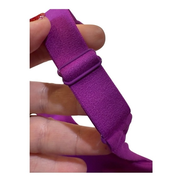 FP Movement X Hatch Square neck Never Better Sports Bra in Berry NEW - Picture 4 of 15